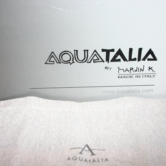 AQUATALIA Black Nappa Leather Weatherproof 1 3/4" Wedge Flat 8Medium - Picture 3 of 16